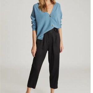 Reiss Black Cropped Women's Pants